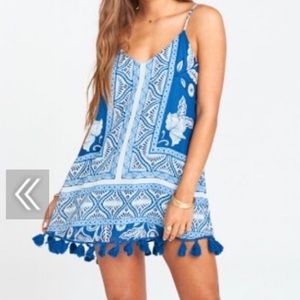 SMYMM Bohemian Throw & Go tassel dress. NWT